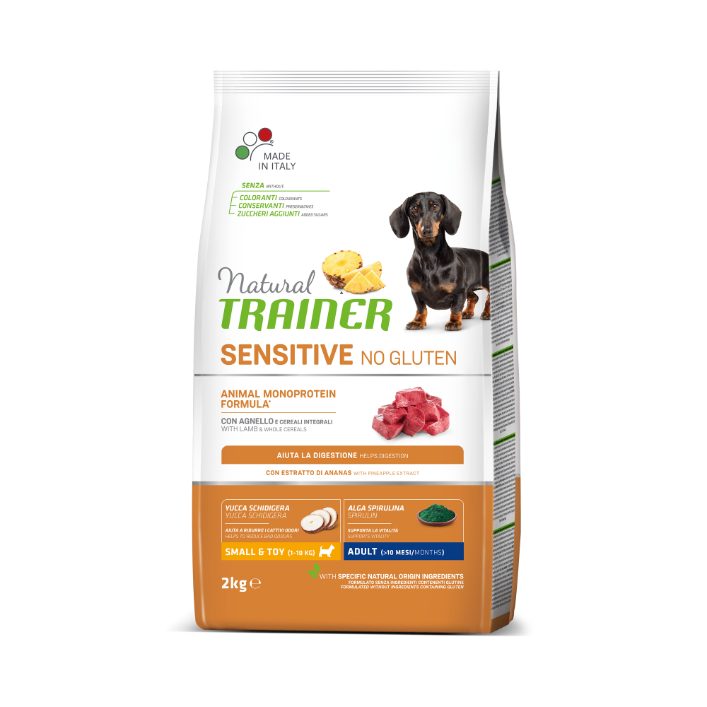 Natural Trainer Sensitive No Gluten Adult Mini Agnello