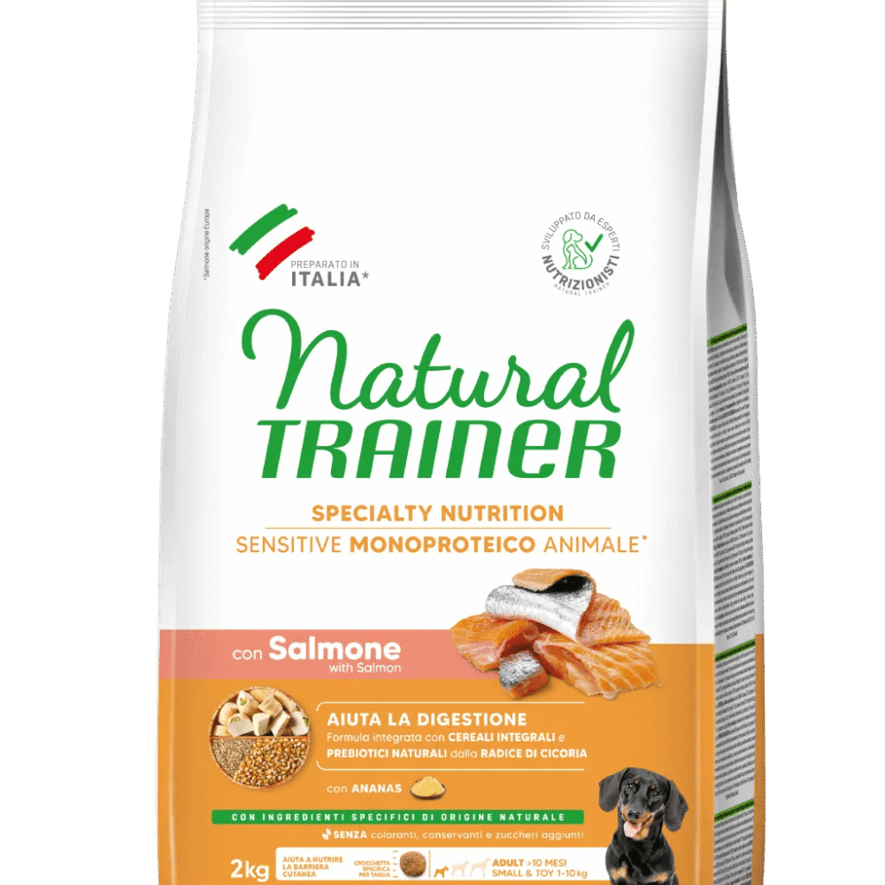 Natural Trainer Sensitive No Gluten Mini Adult Salmone