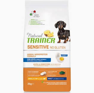 Natural Trainer Sensitive No Gluten Mini Adult Uovo