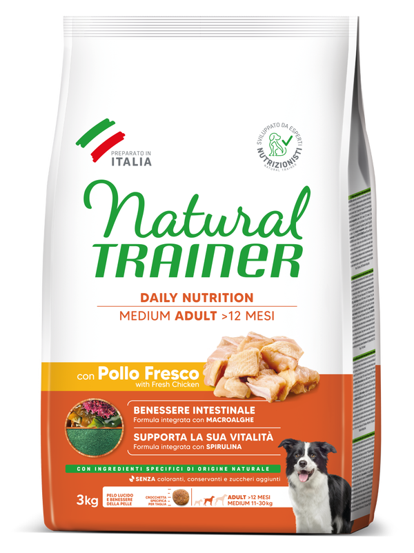 Natural Trainer Medium Adult Pollo