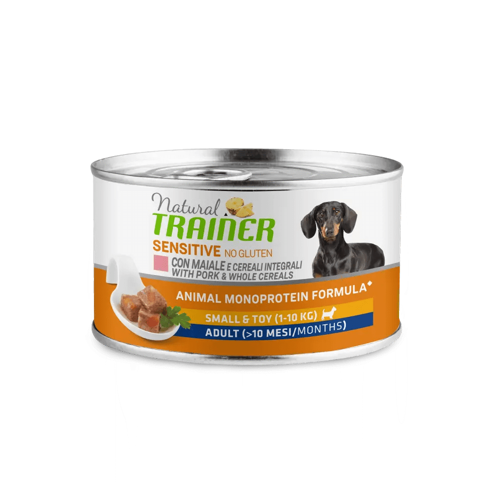 Natural Trainer Sensitive Small & Toy Maiale Umido 150g